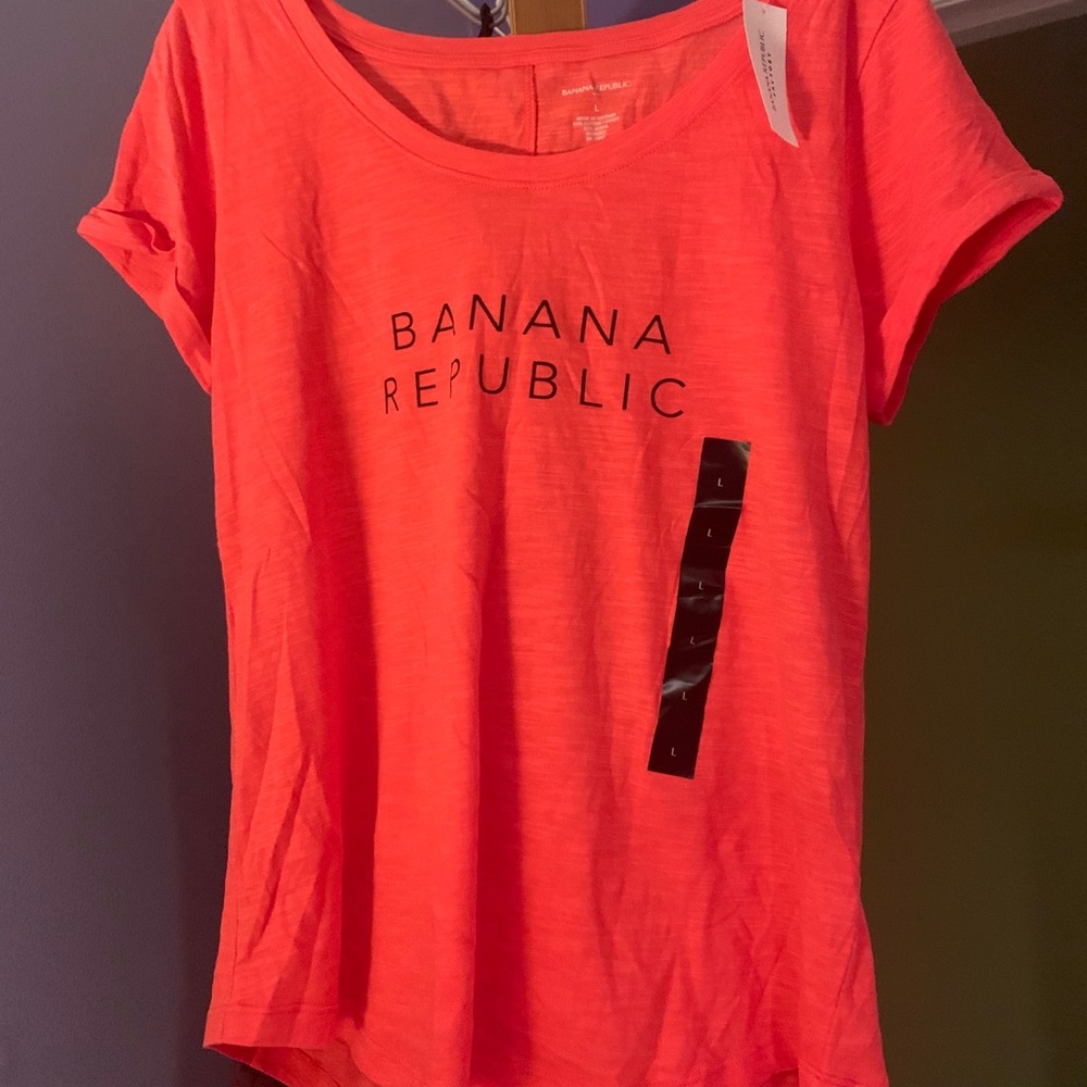 Banana Republic Pink V Neck Shirt